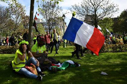 Los chalecos se manifestaron por vigésima primera vez en las calles de París.