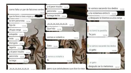 Los chats de los dos jóvenes