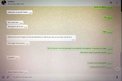 Los chats de whatsapp fueron clave para descubrir el plan