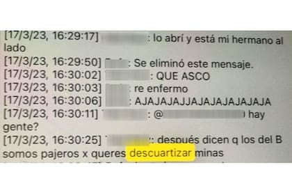Los chats entre los alumnos de una escuela de La Boca