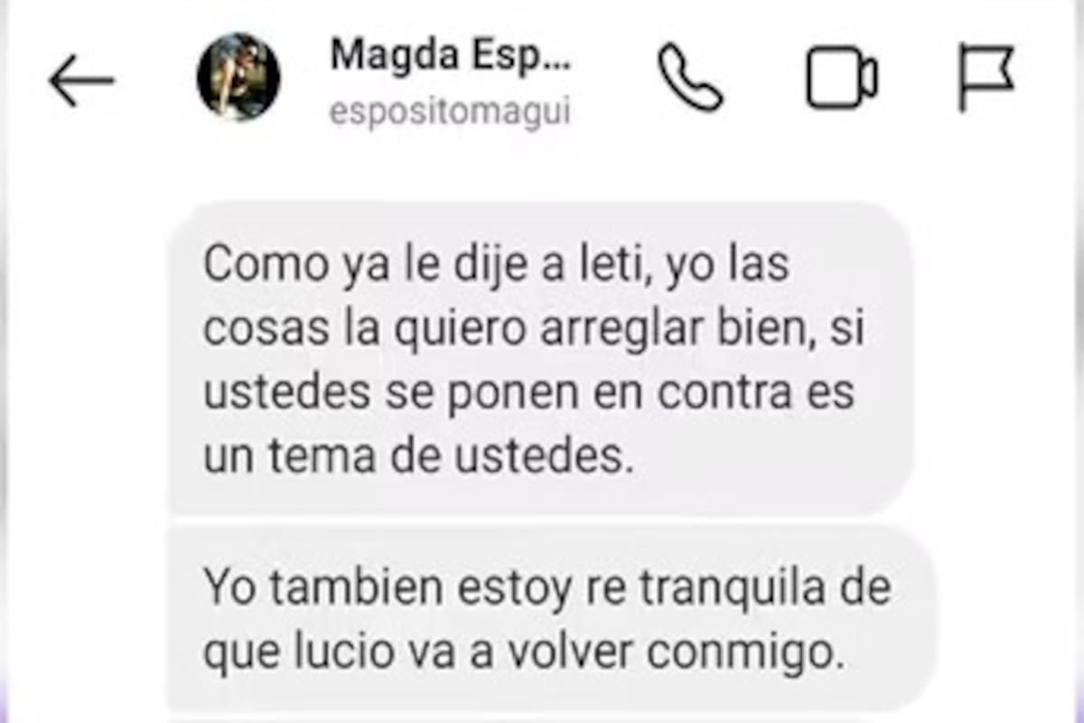 Los chats entre los padres de Lucio Dupuy