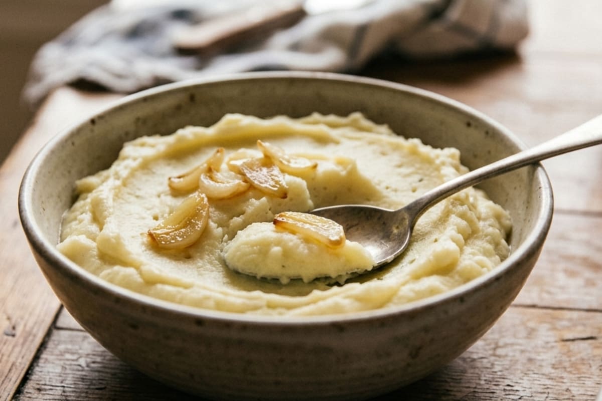 Los chefs franaceses coinciden: el puré de papa cremoso se hace con ajo confitado