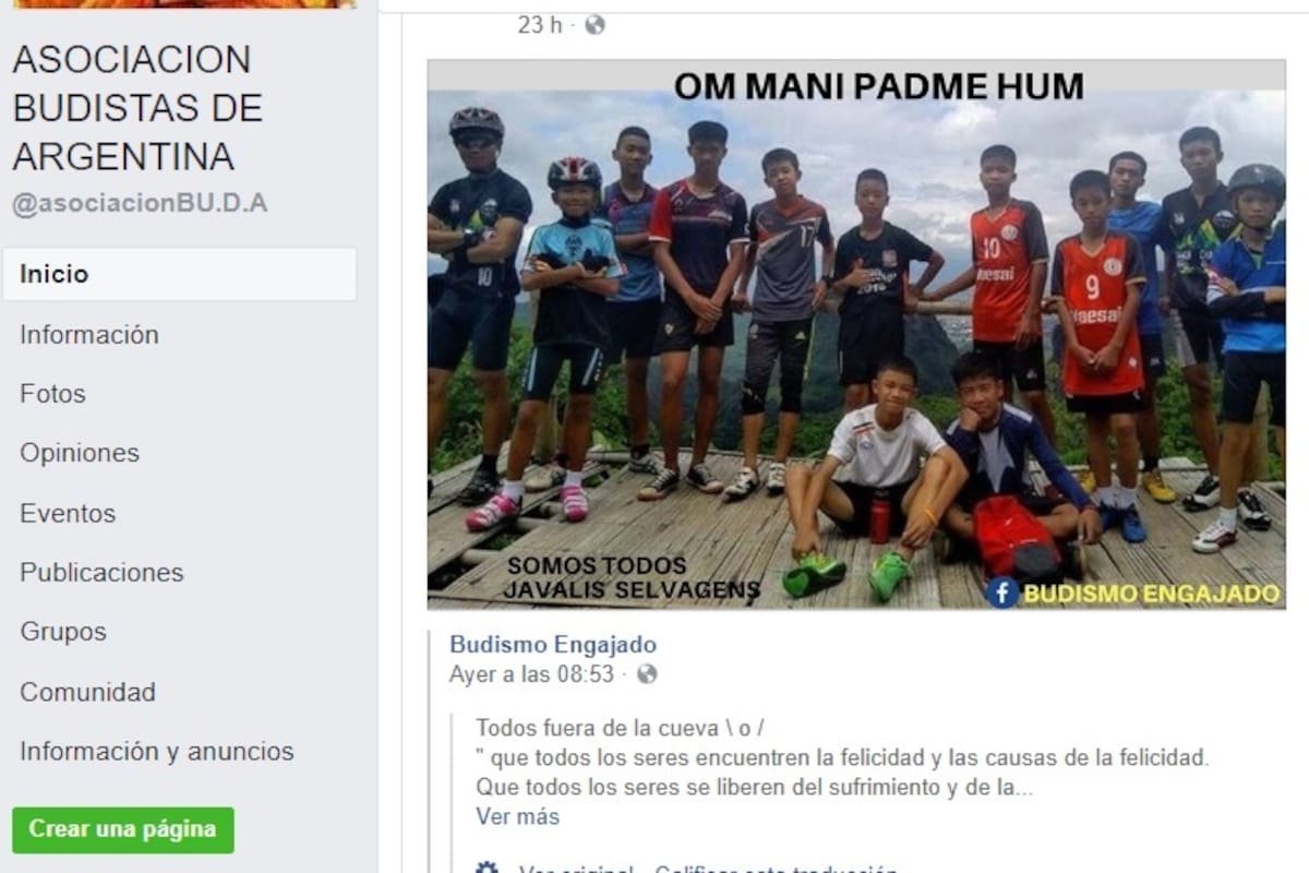 Los chicos de Tailandia, en las páginas budistas argentinas