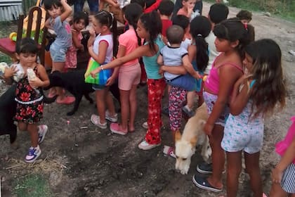 Los chicos del barrio Santa Teresita