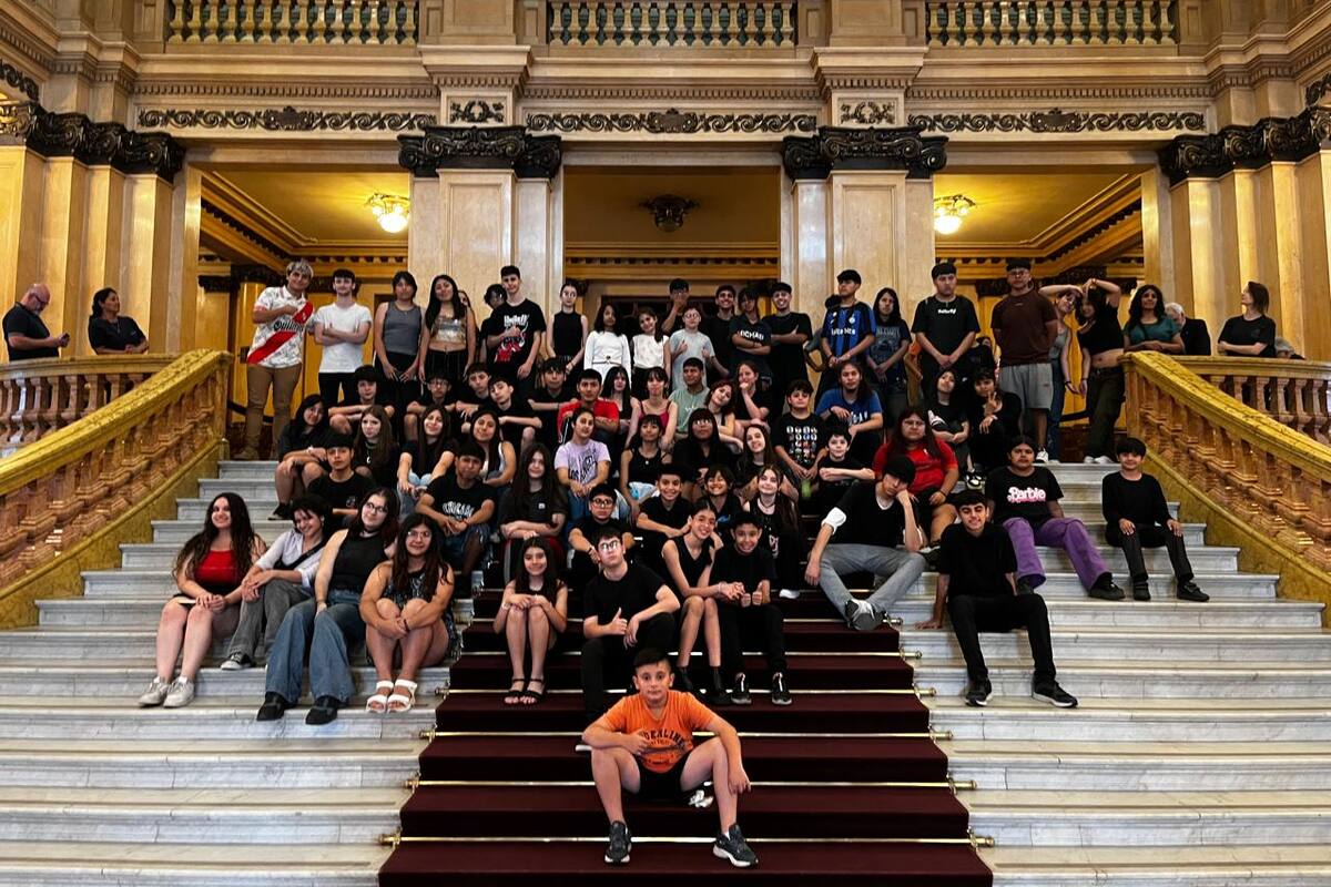 Los chicos del Programa Orquestas Infantiles y Juveniles, en el Teatro Colón