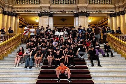 Los chicos del Programa Orquestas Infantiles y Juveniles, en el Teatro Colón