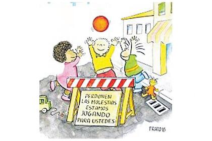 Los chicos tienen mucho para decir. Ilustración de Frato en "La ciudad de los niños", de Tonucci