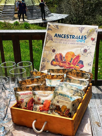 Los chips marca Ancentrales, 100% colombianas.