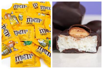 Los chocolates con maní son mucho más saludables que otro tipo de golosinas que solo presentan azúcar (Collage FotoJet)
