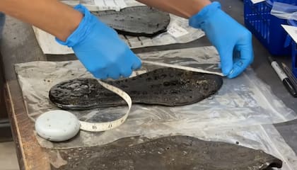 Los científicos se sorprendieron por el tamaño del zapato (Foto: VindolandaTrust)
