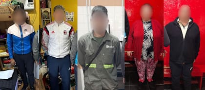 Los cinco detenidos