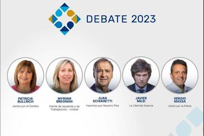 Los cinco candidatos a presidente expondrán sobre tres ejes temáticos en el segundo debate presidencial