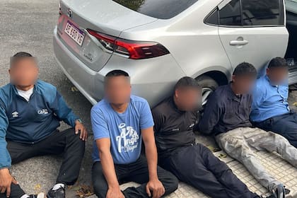 Los cinco delincuentes detenidos son de nacionalidad peruana