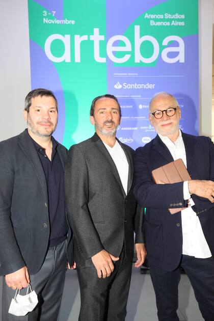 Los coleccionistas Joaquín Rodríguez, David Tonconogy y Abel Guaglianone