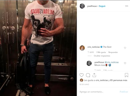 Los comentarios de Cristina Pérez en la cuenta de Instagram de Marcos Yoel Freue