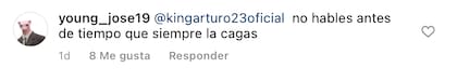 Los comentarios de los hinchas en el posteo de Arturo Vidal