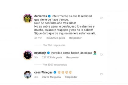 Los comentarios de sus ex compañeros