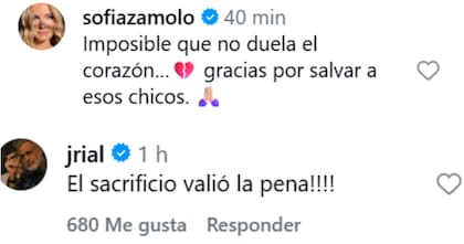 Los comentarios de Zamolo y Rial al posteo de Gustavo Yankelevich