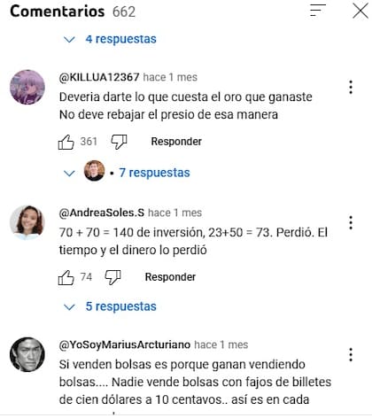 Los comentarios que recibió Dylan por la bolsa de tierra
