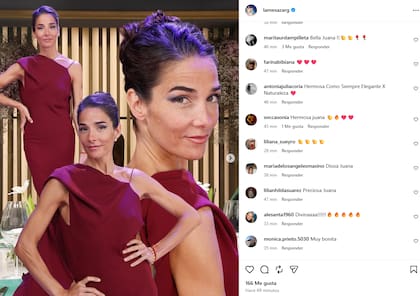 Los comentarios que recibió Juana Viale por su look elegante