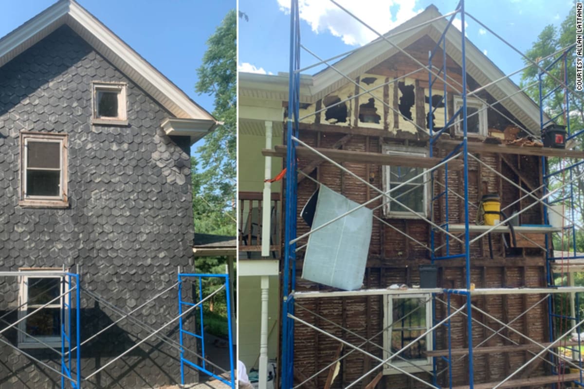 Los compradores ahora han invertido unos doce mil dólares en la remoción de abejas y en la reconstrucción de la casa