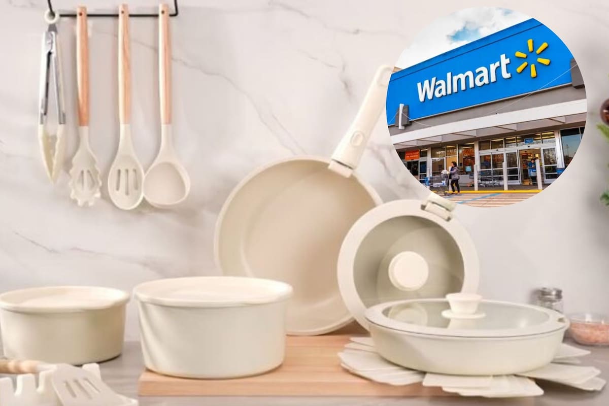 Los compradores resaltaron múltiples ventajas al utilizar este juego de cocina, siendo la facilidad de limpieza una de las más mencionadas (Walmart/Canva)