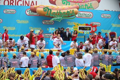 Los concursos de la panchería Nathans de Nueva York son un clásico en el rubro