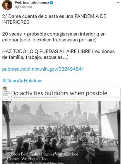 Los consejos para evitar contagiarse de coronavirus en las vacaciones (Foto: Twitter)