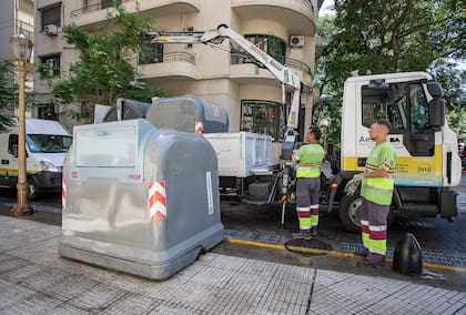Los contenedores habían sido implementados por el gobierno porteño en 2025