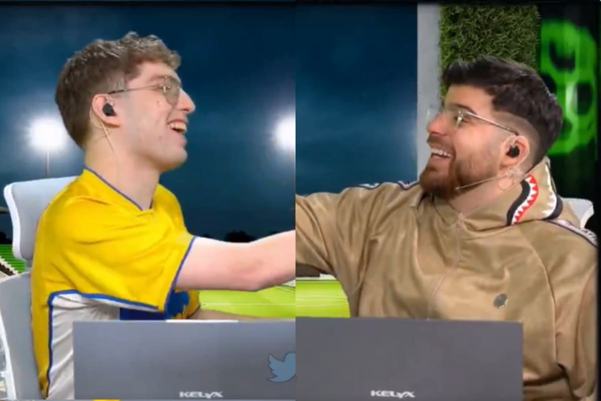 Los creadores de contenido intercambiaron chistes en el análisis del partido de River y Platense