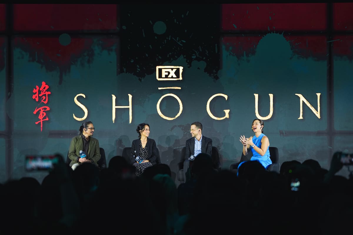 Los creadores de Shogun en la presentación en Hong Kong