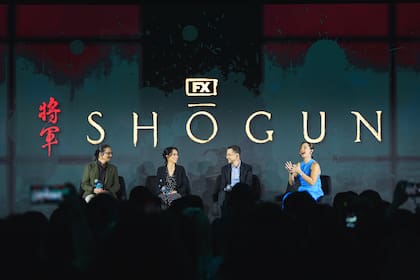 Los creadores de Shogun en la presentación en Hong Kong