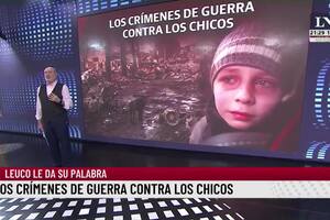 Los crímenes de guerra contra los chicos. Leuco le da su palabra