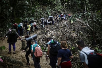 Los criminales venezolanos habrían seguido la misma ruta de los migrantes sudamericanos que cruzan a pie la selva del Darién desde Colombia a Panamá, con la esperanza de llegar a Estados Unidos (Archivo)