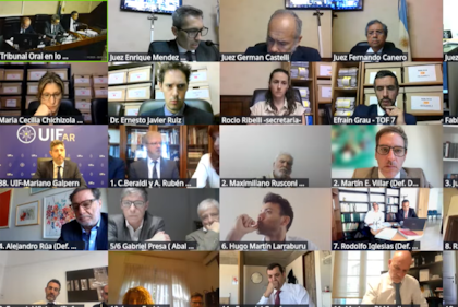 La transmisión oficial de la segunda audiencia del juicio por los Cuadernos de las Coimas