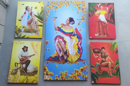 Los cuadros del fotógrafo “Yiste” con la actriz venezolana Norkys Batista, obra llamada "Mi querencia".
