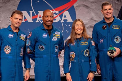 Los cuatro astronautas de la misión Artemis II