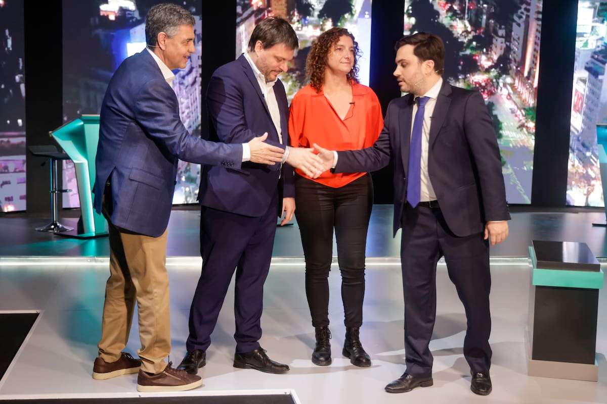Los cuatro candidatos a jefe de gobierno en el Canal de la Ciudad