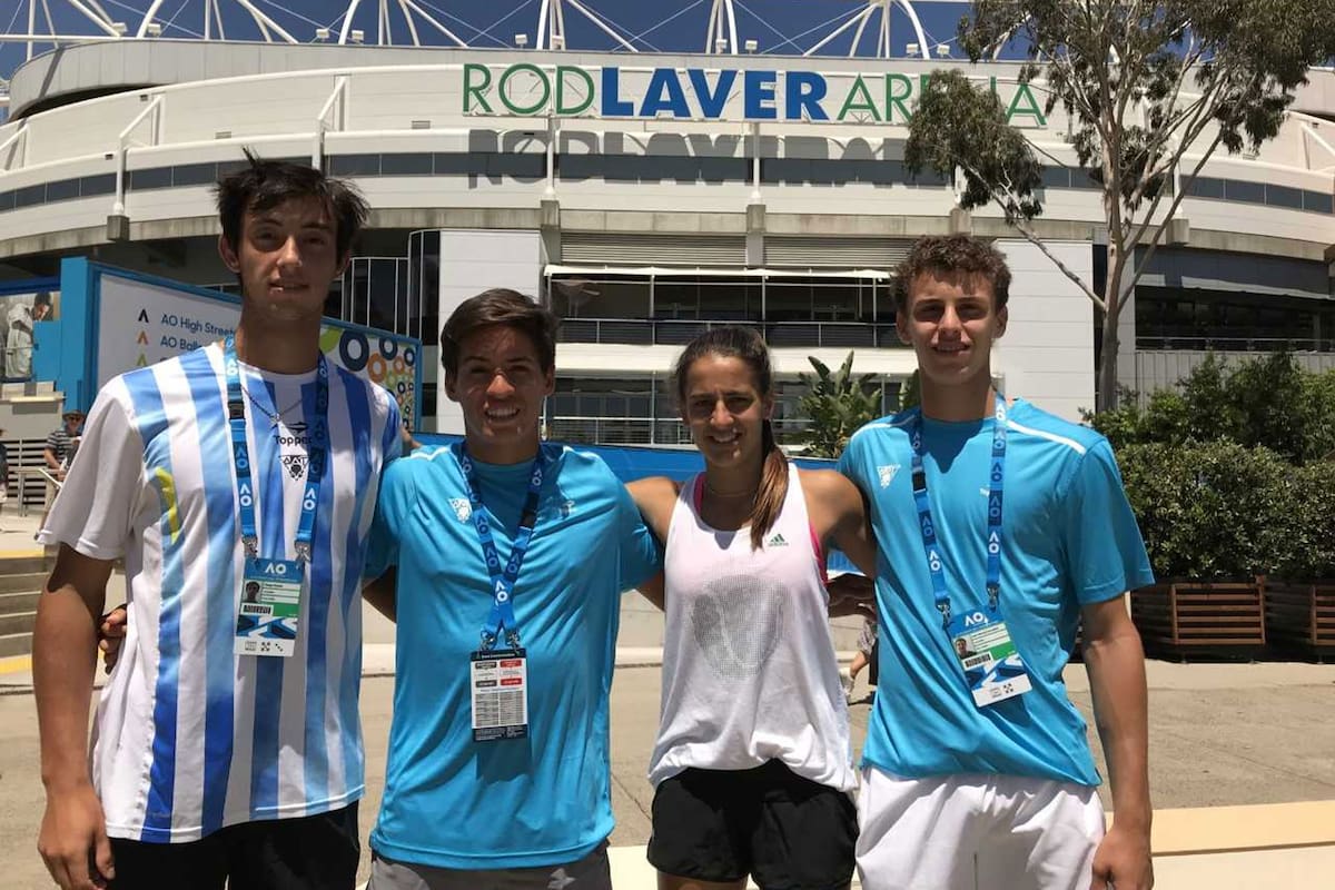 Los cuatro juveniles argentinos que viajaron a Australia