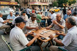 Por qué los migrantes latinos del Bronx sacan sus mesas a la calle cuando llega el calor a NYC