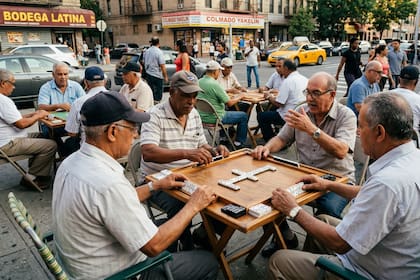 Los cubanos suelen jugar con un set de 55 fichas en lugar del estándar de 28, ya que la versión de la isla va hasta el doble nueve