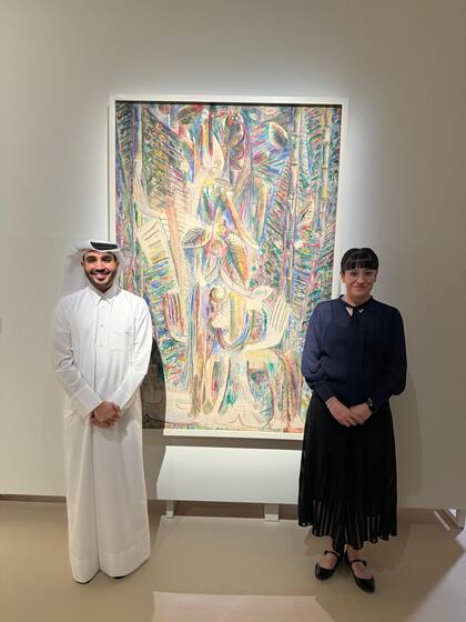 Los curadores de la muestra con la obra de Wifredo Lam que integrará una retrospectiva en el MoMA