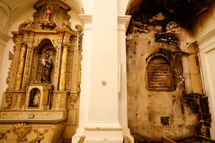 Los daños en Santa Catalina de Siena