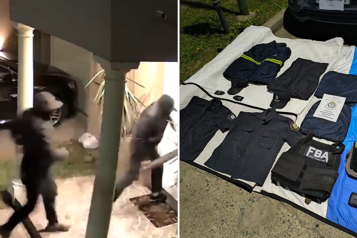 Los delincuentes usaban ropa que aparentaba ser de efectivos policiales