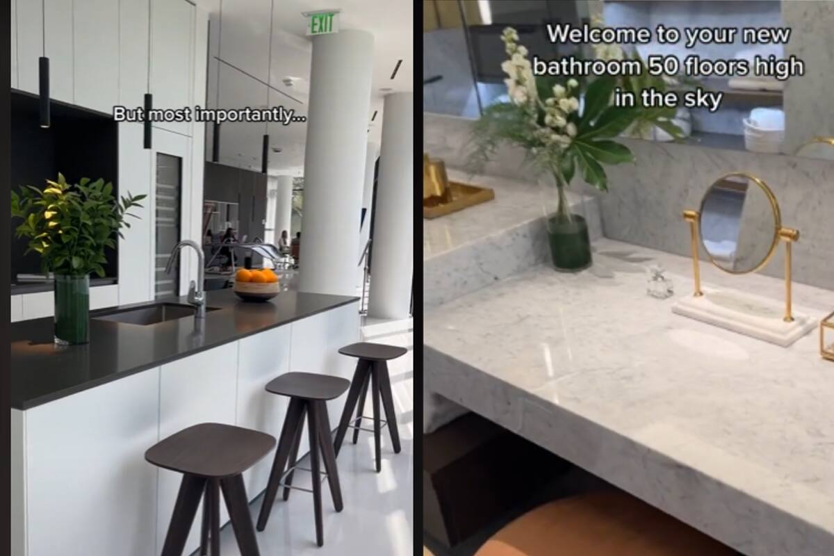 Los departamentos que la tiktoker muestra se caracterizan por tener salas amplias y hermosas vistas