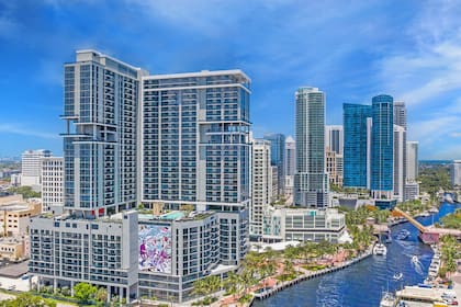 Los depatamentos que planea la nueva empresa del creador de WeWork, llamada Flow, en Fort Lauderdale, cerca de Miami