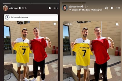 Los deportistas compartieron la foto en sus redes sociales