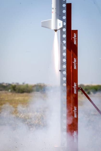 Los despegues se hicieron en Córdoba en el Centro Espacial Teófilo Tabanera.