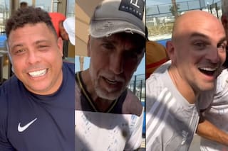 Batistuta, Cambiasso y Ronaldo, unidos por el pádel y por una importante “lección” de vida