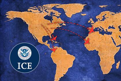 Los destinos de los vuelos de deportación desde Estados Unidos no se limitan al continente americano, sino que se extienden también hacia África e India